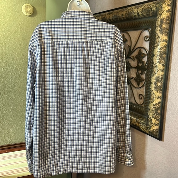 Calvin Klein Button Down blue checkered  Sz XL - Picture 7 of 12